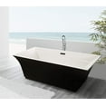 thumbnail image 1 of Fine Fixtures Sanctuary Freestanding Bathtub Black With Drain Included, 1 of 6