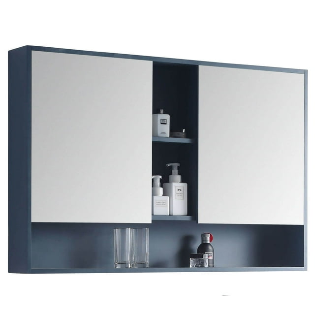 Fine Fixtures Modern Mirror Surface Mount Bathroom Medicine Cabinet ...