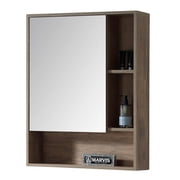 Fine Fixtures Surface Mount Bathroom Medicine Cabinet, Grey.