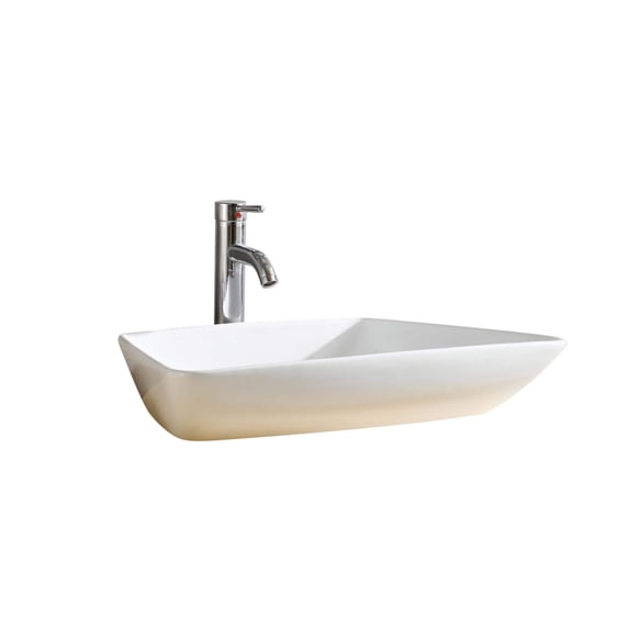 Fine Fixtures Trapezoid Shape Vessel Sink Vitreous China 