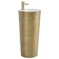 thumbnail image 1 of Fine Fixtures VANNES PEDESTAL 16"X16" BRUSHED GOLD, 1 of 5