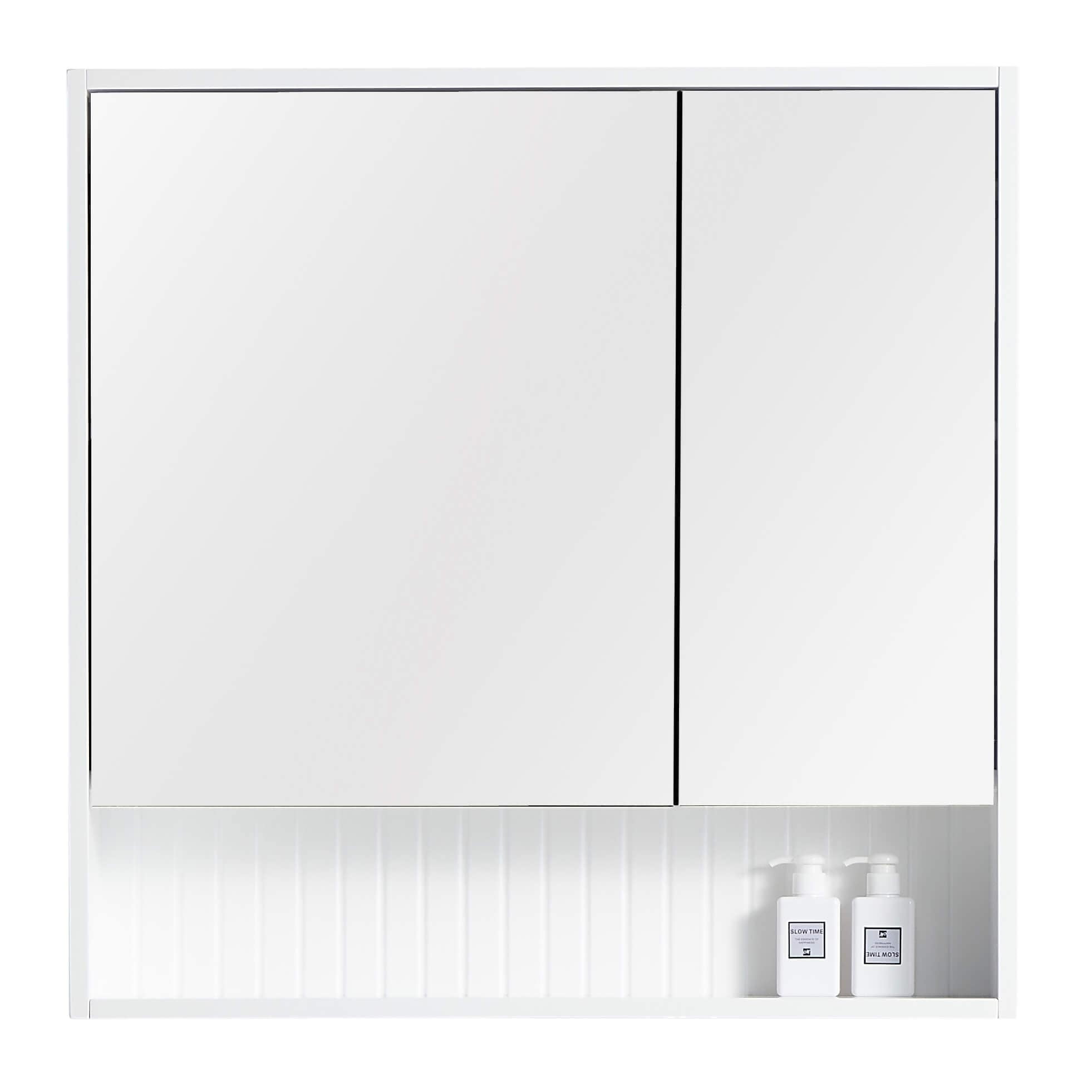 Venezian 28" White Matte Medicine Cabinet with Mirror