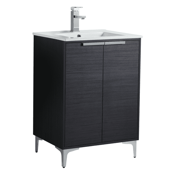 Fine Fixtures Wilmington 24 Inch Bathroom Vanity With Sink - Fully Assembled Bathroom Sink Cabinet, Bathroom Vanities, Wood Bathroom Vanity, Small Bathroom Sink Cabinet, 24 Bathroom Vanity With Sink