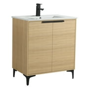 Fine Fixtures Wilmington 30 Inch Small Bathroom Vanity With Sink - 30 Bathroom Vanity With Sink Top Combo, Bathroom Vanities, Wooden 30 Inch Bathroom Vanity, Modern Bathroom Sink Cabinet, Sink Vanity