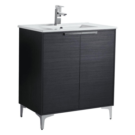 Fine Fixtures Wilmington 30 Inch Small Bathroom Vanity With Sink - 30 Bathroom Vanity With Sink Top Combo, Bathroom Vanities, Wooden 30 Inch Bathroom Vanity, Modern Bathroom Sink Cabinet, Sink Vanity
