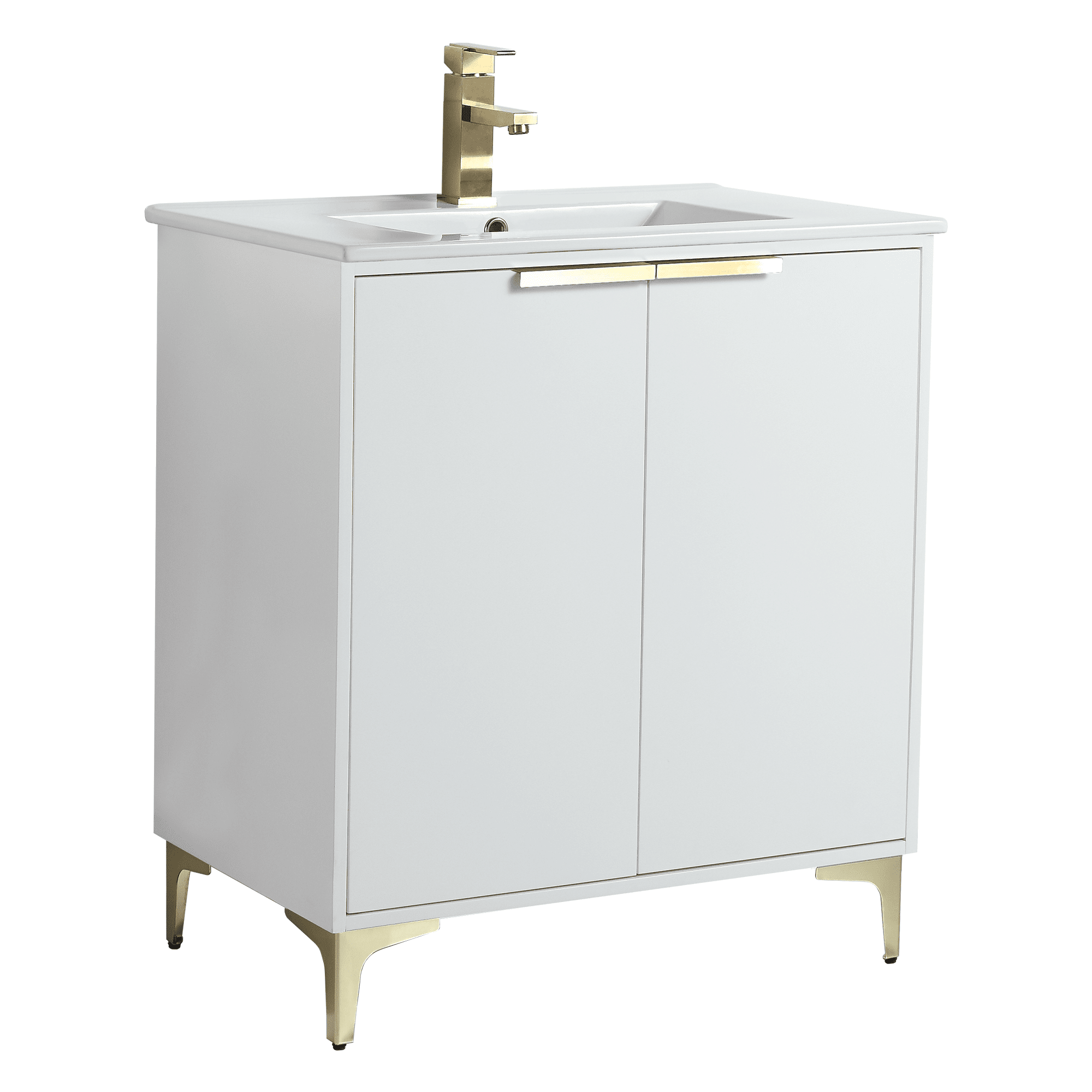 Fine Fixtures Wilmington 30 Inch White Bathroom Vanity With Sink 30