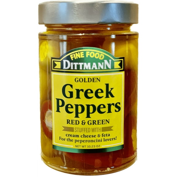 Fine Food Dittmann Golden Greek Peppers Stuffed with Cream Cheese & Feta