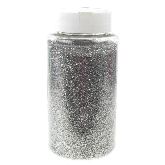 Fine Glitter Bottle, 1-Pound BULK, Silver