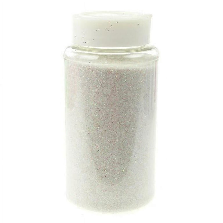 White) Craft Glitter 1.10 Pound (500 Gram) Bottle for Craft and