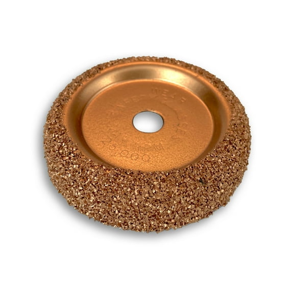 Fine Grit 2 1/2-inch x 5/8 inch Buffing Wheel for Tire Patch Repair with 3/8 inch Arbor Hole by TYK Industries
