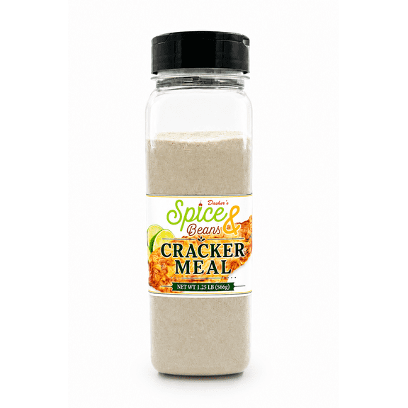 Fine Ground Cracker Meal by Dasher's Spice & Beans | Add Crispy Coating to Meals | 20 oz.