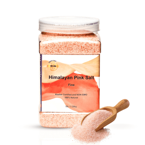 Oryco Himalayan Pink Salt Fine Grain - Pink Salt Jar (80 Ounce)