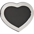 thumbnail image 1 of Fine Italian 925 Sterling Silver Glossy Heart Shaped Picture Frame 2.50x3.50, 1 of 2