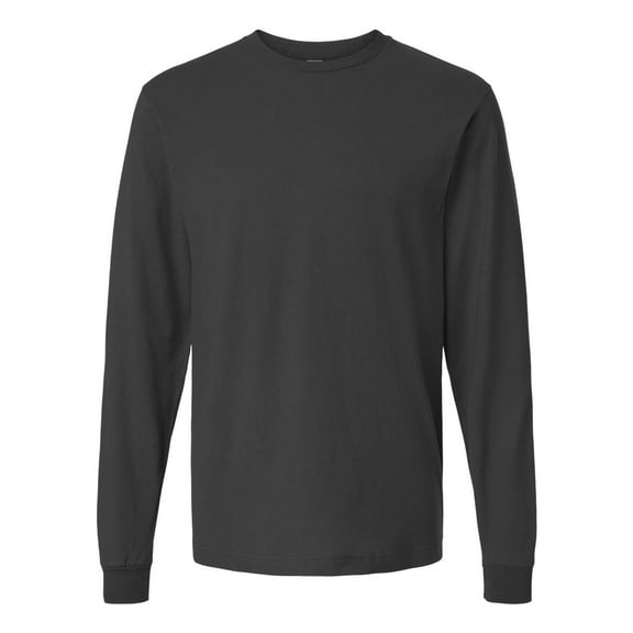 Tultex 202LS Fine Jersey Long Sleeve T-Shirt-Charcoal-L
