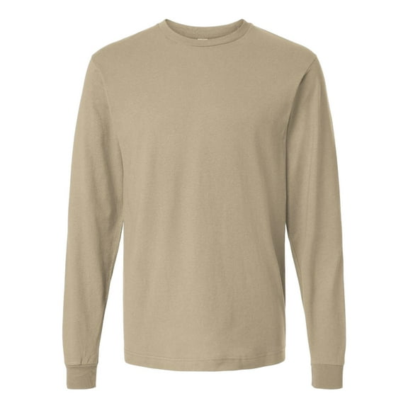 Tultex 202LS Fine Jersey Long Sleeve T-Shirt-Sand-XS