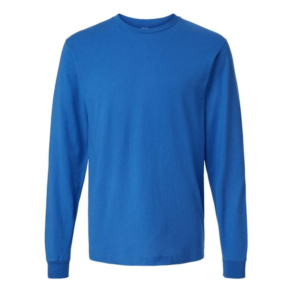 Tultex 202LS Fine Jersey Long Sleeve T-Shirt-Royal-XS