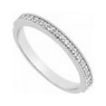 thumbnail image 1 of Fine Jewelry Vault UBW3314BW14CZ CZ Half Band Wedding Ring in 14K White Gold - 0.20 CT, 20 Stones, 1 of 1