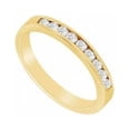 thumbnail image 1 of Fine Jewelry Vault UBW973Y14CZ CZ Wedding Band, 14K Yellow Gold - 0.50 CT CZ, 9 Stones, 1 of 1