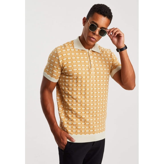 Fine-Knit Polo Shirt
