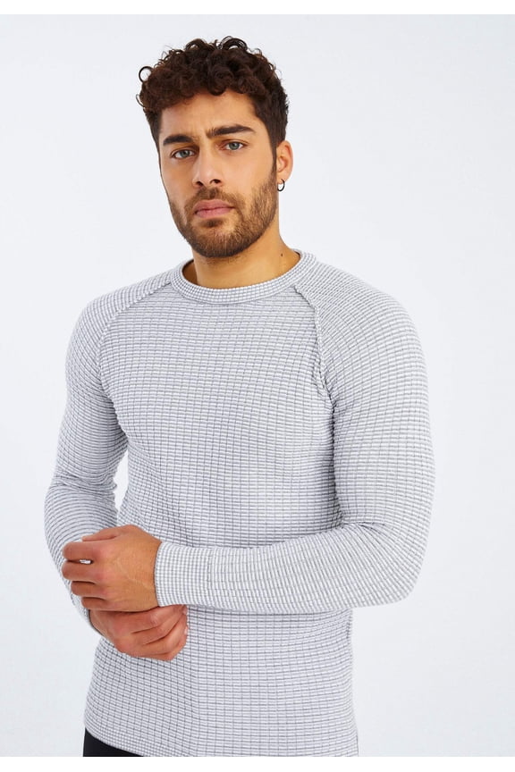 Fine-Knit Round Neck Knitted Sweater