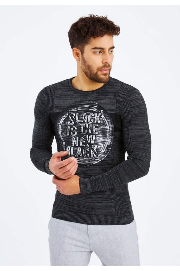 Fine Knit Round Neck Sweater