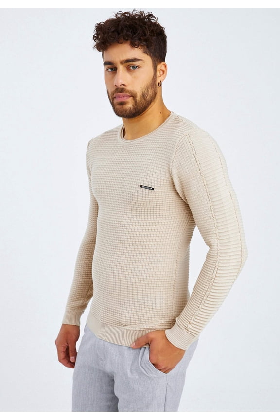 Fine Knit Sweater With Crew Neck