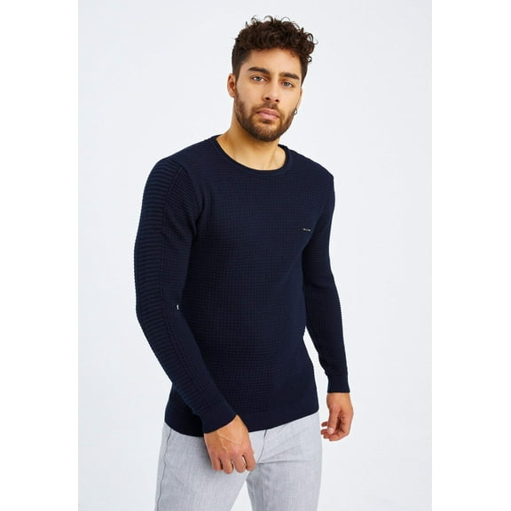 Fine Knit Sweater With Crew Neck
