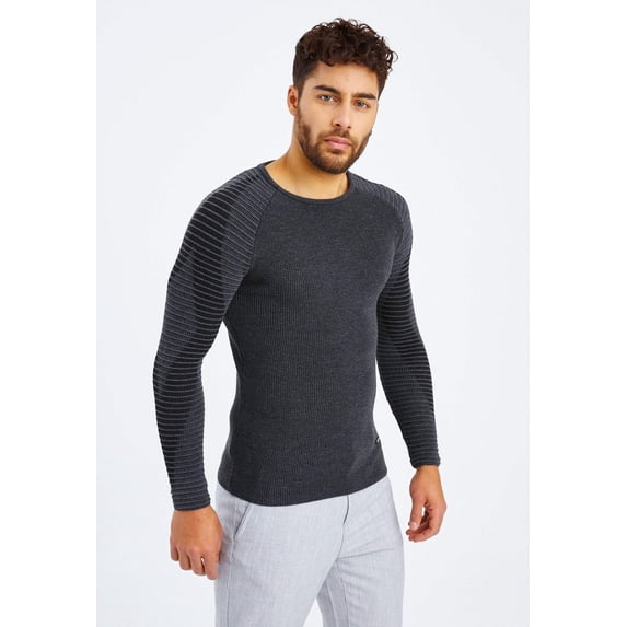 Fine Knit Sweater With Round Neck