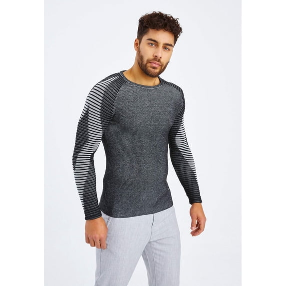Fine Knit Sweater With Round Neck
