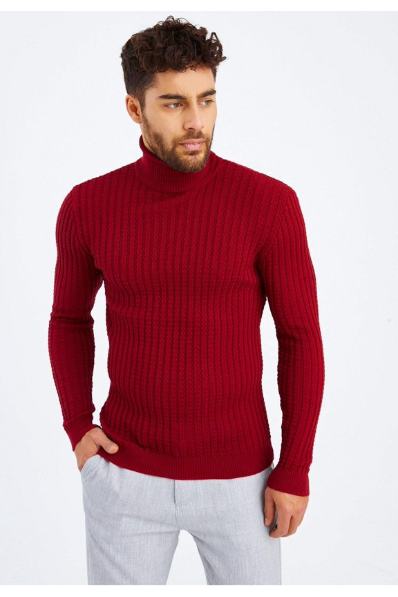 Fine Knit Turtleneck Sweater