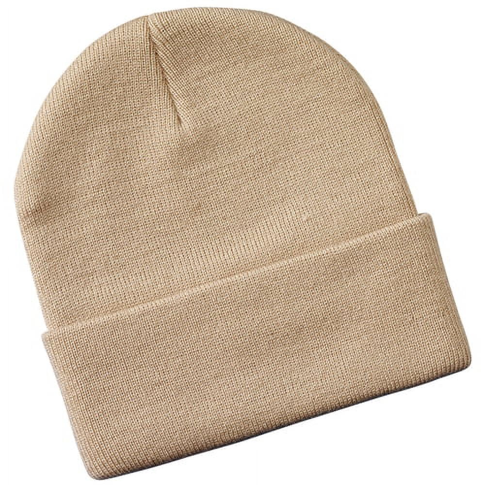 Fine Knit Watch Cap Beanie, Winter Hat, 100% Acrylic, Made  display picture 2