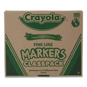 Fine Line 200-Count Classpack Non-Washable Marker, Fine Bullet Tip, Assorted Colors, 200/box | Bundle of 2 Boxes