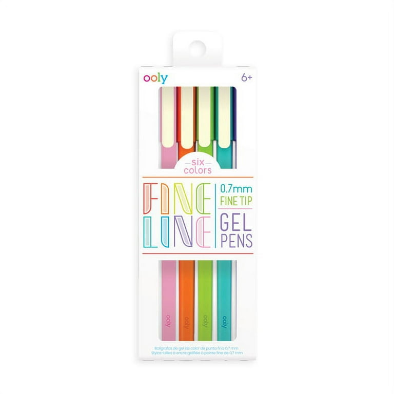 Fine Line Colored Gel Pens - Set of 6 – AIA Store