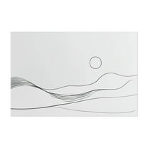 Fine Line Mountain Art - Line Drawing Unframed Wall Art Print 5 x 7 inches