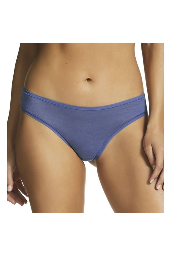 Women's Pure Cotton Thongs, Blue, Large