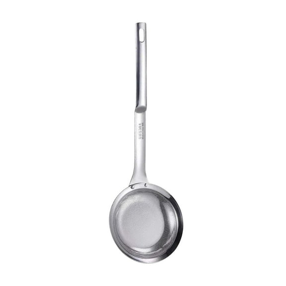 Fine Mesh Colander Spoon 304 Stainless Steel Kitchen Skimmer Spoons Multifuncation Cooking Filter Screen Spoon for Foam, Oil, Grease