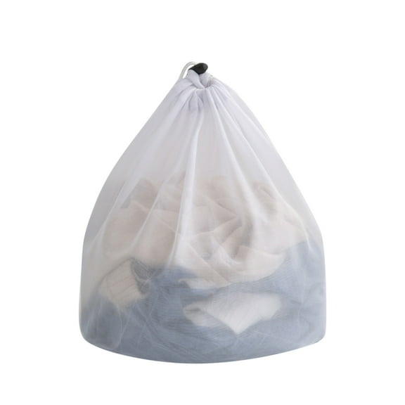 Fine Mesh Laundry Bag Cozival Drawstring Mesh Laundry Bag, Fine Mesh Protection Bag for Machine Wash, Reusable Washing Net for Delicates, Lingerie, Travel Storage, Delicates Wash Bag, White