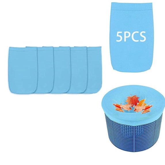 Fine Mesh Pool Skimmer Basket Socks, 20-Pack Reusable Nylon Filter Socks for Inground and Above Ground Pools, Traps Debris and Protects Filtration System