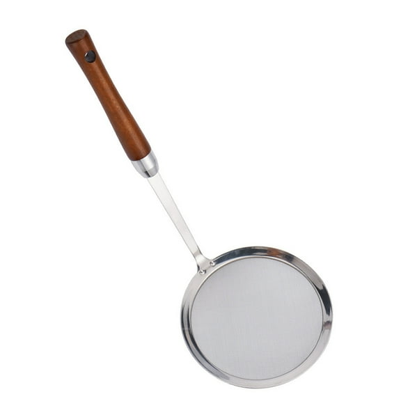 Fine Mesh Spider Strainer Wire Sieve Sifter Mesh Strainers Egg Filter Pasta Basket Stainless Steel Noodle Blanching Basket with Handle Skimmer Colander for Pasta Dumpling