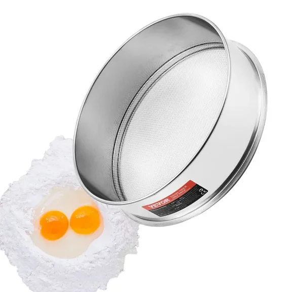 Fine Mesh Stainless Steel Flour Sieve 10 Mesh Baking Cake Sifter
