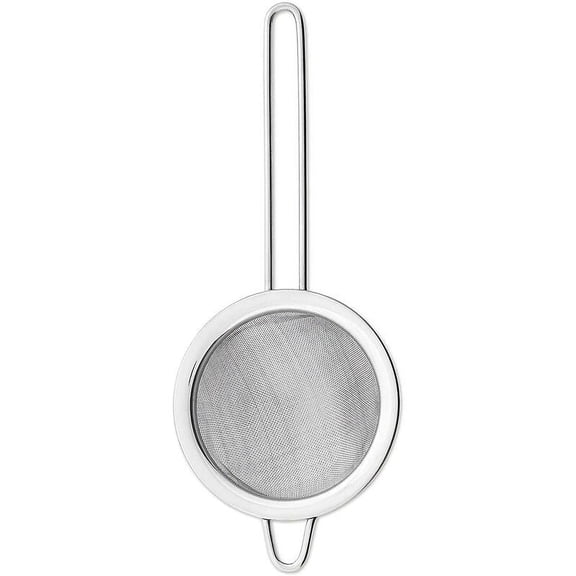 Stainless Steel Classic Strainer, Silver Heavy Duty Mesh Screen Strainers, Dual Handle Design For Stability, Dishwasher Safe Strainer Perfect For Sifting Flour