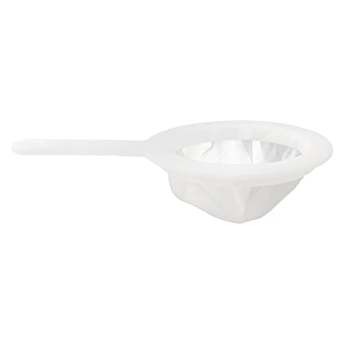 Fine Mesh Strainer Filter, 200 Mesh Nylon Screen, For Kitchen Soy Milk Juice Coffee, Standard, White, 3 Pieces