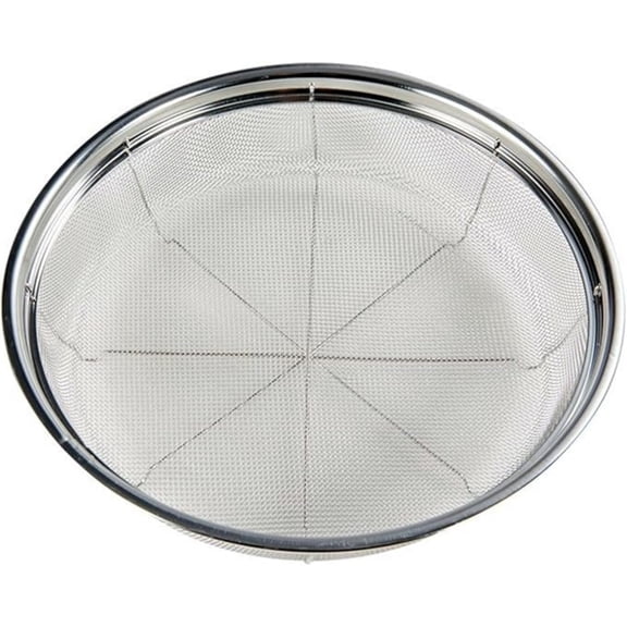 Fine Mesh Strainer for Kitchen, Stainless Steel Colander Bowl for Pasta, Rice, Fruit, Metal Net Baskets with Resting Base - Strain, Drain, Rinse Diameter 9.84 inch