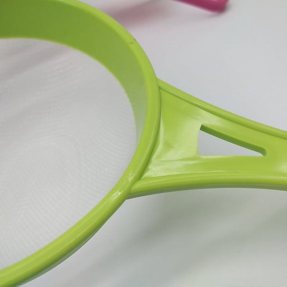 Fine Mesh Strainer Set – Plastic Colander with Non-Slip Handles for Yogurt, Kefir, Tea, Juice, Pasta & Solid-Liquid Separation