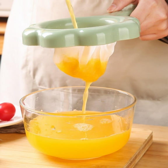 Fine Mesh Strainer Spoon | 120 Micron Nylon Filter for Coffee Tea Milk Yogurt | Reusable Kitchen Sieve with Handle | White or Green | 10.23x5.91 Inches