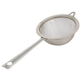 thumbnail image 1 of Fine Mesh Strainers for Kitchen, Stainless Steel Metal Hand Small Mini Sieve Strainer, Cocktail Strainer Tea Coffee Juice Strainer，Food Strainer with Handlle ,5.51 Inch Stainless Colander(White), 1 of 3