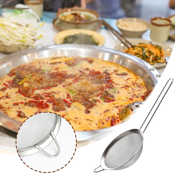 Fine Mesh Strainers - Premium Stainless Steel Colander Sieve Sifters, with Durable Mesh and Sturdy Handle, Excellent for Sifting Dry ingredients, Flour, Pastas, Rice, Tea