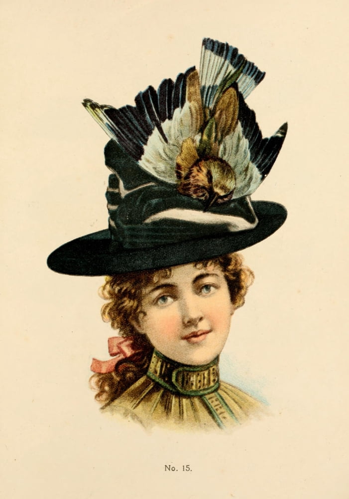 Fine Millinery 1899 Hat 1 Canvas Art - Unknown (24 x 36)
