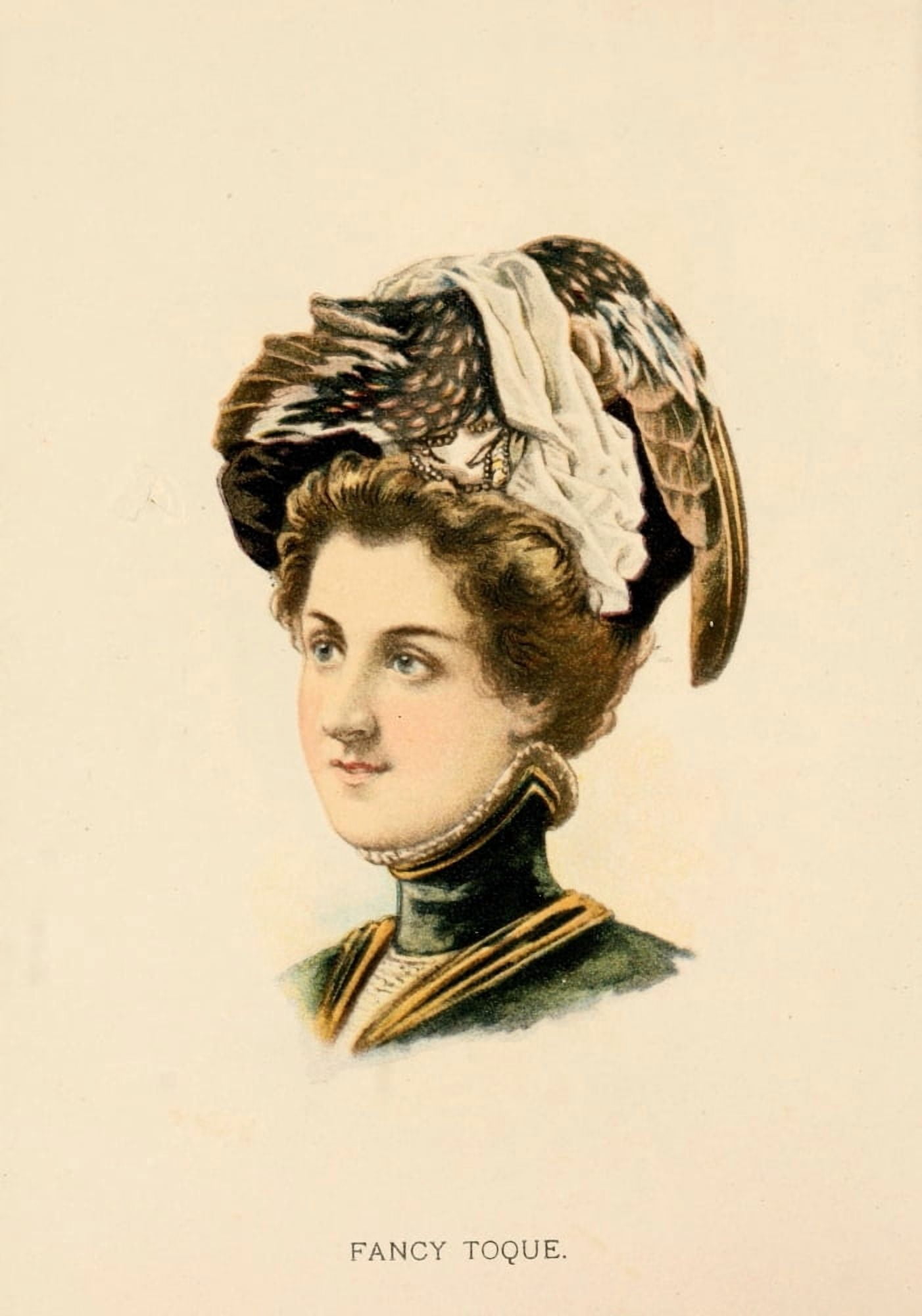 Fine Millinery 1899 Hat 10 Canvas Art - Unknown (18 x 24)