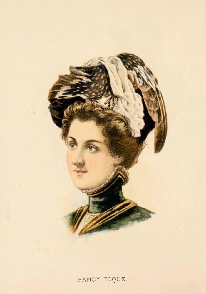 Fine Millinery 1899 Hat 10 Canvas Art - Unknown (24 x 36)